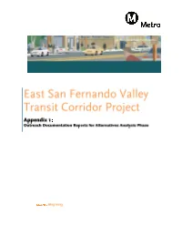 East San Fernando Valley Transit Corridor Project Appendix 1