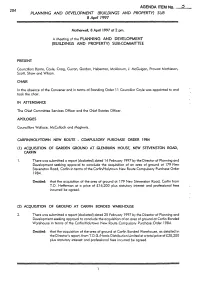 Planning & Development (Buildings & Property)