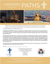 Reformation Day 2016 Volume 14 Issue 8 PATHS