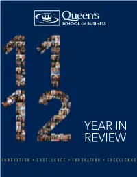 Year in Review Dean’S Message