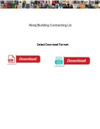 Abraj Building Contracting Llc