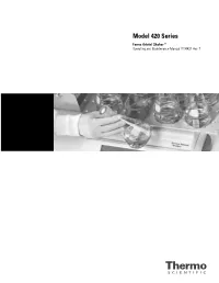Forma 420 Tabletop Shaker User Manual