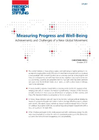 Measuring Progress and Well-Being Achievements and Challenges of a New Global Movement