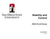 Stability and Control