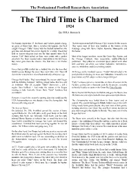 1924:The Third Time Is Charmed