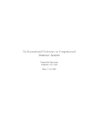 7Th International Conference on Computational Harmonic Analysis