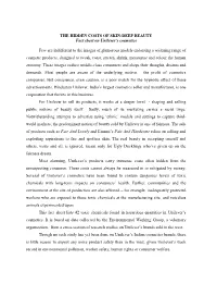 A Fact-Sheet on Unilever's Cosmetics
