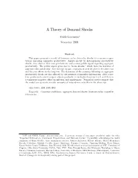 A Theory of Demand Shocks