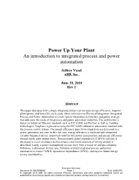 An Introduction to Integrated Process and Power Automation