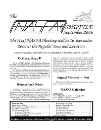 NASFA 'Shuttle' Sep 2006