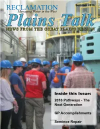 Plains Talk NEWS from the GREAT PLAINS REGION