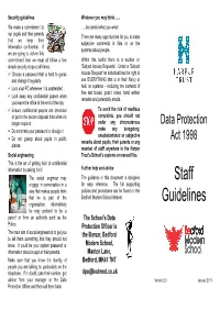Staff Guidelines