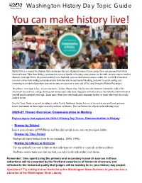 You Can Make History Live!