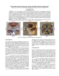 1 Revolvable Indoor Panoramas Using a Rectified Azimuthal Projection