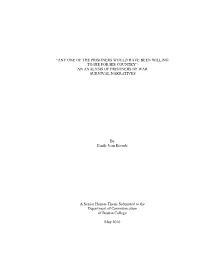 An Analysis of Prisoners of War Survival Narratives