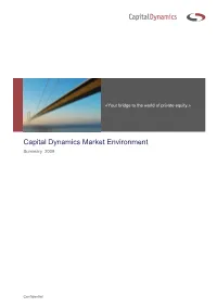 Capital Dynamics Market Environment Summary 2009