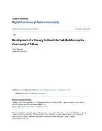 Development of a Strategy to Reach the Folk-Buddha Lepcha Community of Sikkim