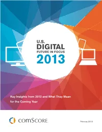Key Insights from 2012 and What They Mean for the Coming Year