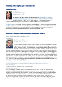 Parenting in the Digital Age – Presenter Bios