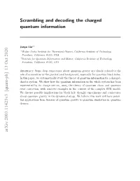 Scrambling and Decoding the Charged Quantum Information