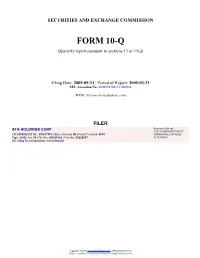 ATA HOLDINGS CORP (Form: 10-Q, Filing Date: 05/13/2005)