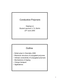 Conductive Polymers Outline