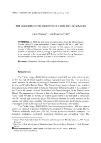 Fish Communities of the Small Rivers of Turda and Tureni Gorges Aurel