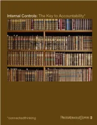 Internal Controls: the Key to Accountability*