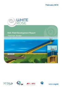 K43: Field Development Report Technical: Storage