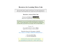 Resources for Learning Morse Code