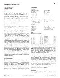 Robertsite, Ca2mniii3o2(PO4)3.3H2O