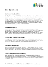 User Experience Statements