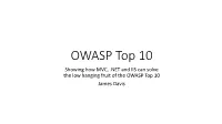 (Yet Another)OWASP Top 10