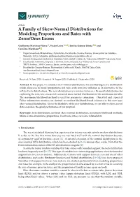 A Family of Skew-Normal Distributions for Modeling Proportions and Rates with Zeros/Ones Excess