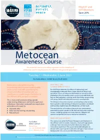 Metocean Awareness Course an Essential Course Providing a Greater Understanding of Metocean and Its Implications for Offshore Design and Operations