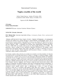 Naples Crucible of the World