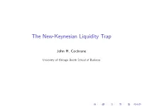 The New-Keynesian Liquidity Trap