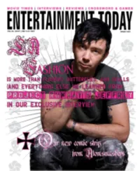This Issue of Entertainment Today
