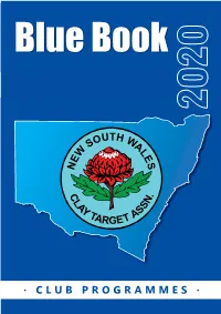 2020 NSW Clay Target Blue Book.Pdf