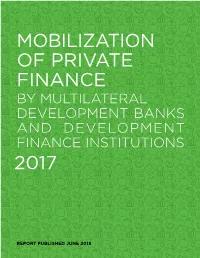 Mobilization of Private Finance 2017