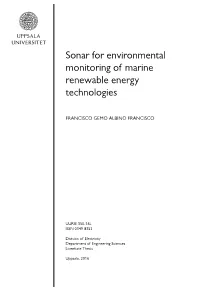 Sonar for Environmental Monitoring of Marine Renewable Energy Technologies