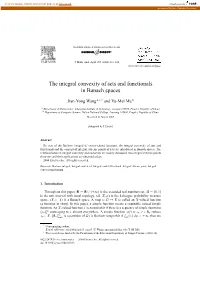 The Integral Convexity of Sets and Functionals in Banach Spaces