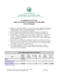 Triclopyr Butoxyethyl Ester (Bee) Use Summary