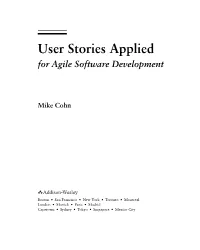 User Stories.Book