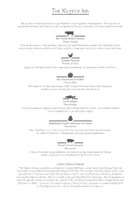 We Source As Much of Our Food As Possible from Local Suppliers and Producers