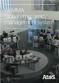 GEMMA Global Emergency Management System