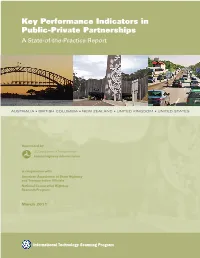 Key Performance Indicators in Public-Private Partnerships: a State-Of-The-Practice Report
