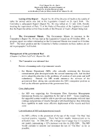 Report of the Public Accounts Committee on Report No. 46 of the Director of Audit on the Results of Value for Money Audits [P.A.C