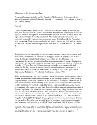 Submission to the Inquiry Regarding
