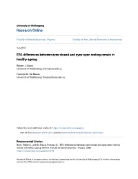 EEG Differences Between Eyes-Closed and Eyes-Open Resting Remain in Healthy Ageing